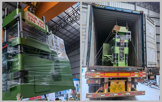 Shunhao 300-Ton and 400-Ton Hydraulic Melamine Tableware Press Machines Shipment