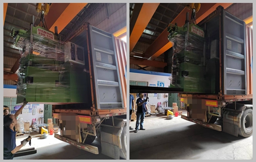 Shunhao 2 Color Melamine Ware Molding Machine Shipment